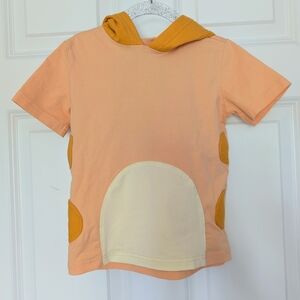 Taylor Joelle Bluey Bingo Orange Doggo Hooded Tshirt 3t 3 Kids EUC